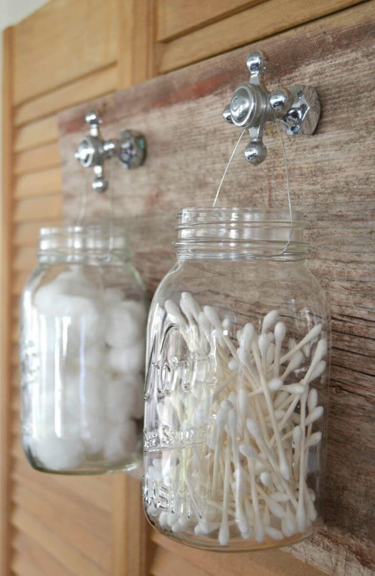 32 Best Mason Jar Organizer Ideas And Projects For 2019 throughout size 768 X 1180