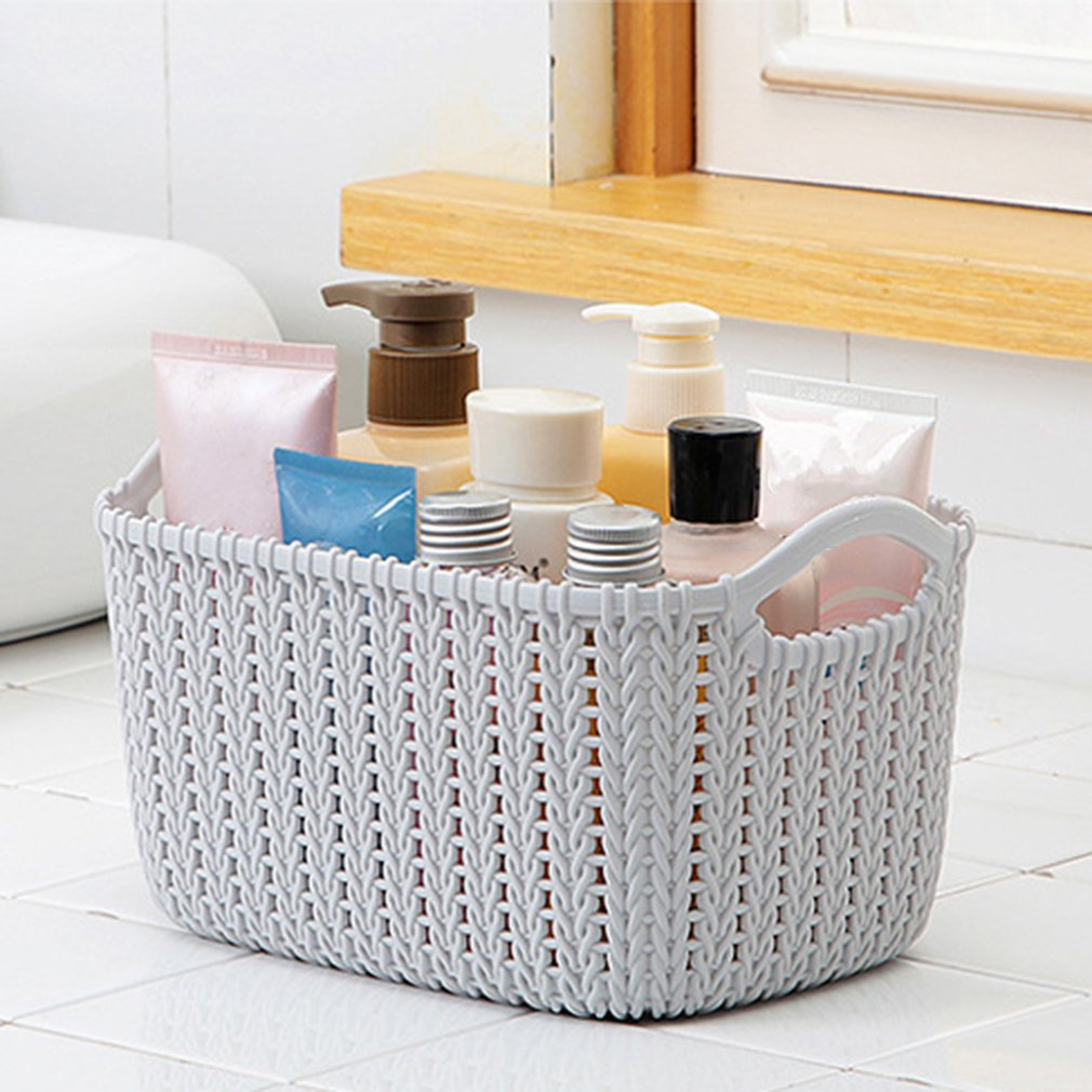 Details About Plastic Weaving Rattan Basket Multifunction Bathroom Shower Storage Basket Ub intended for measurements 1010 X 1010