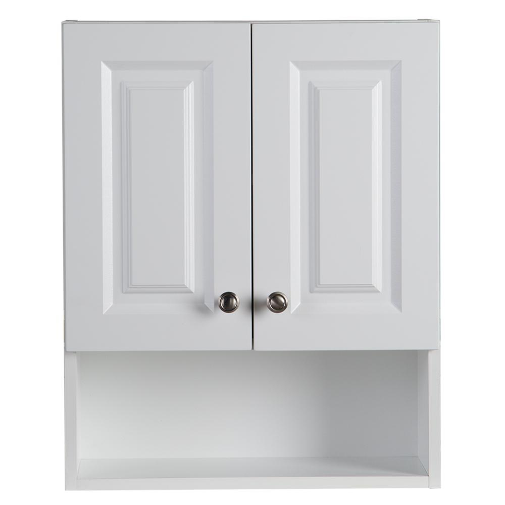 Glacier Bay Lancaster 205 In W Wall Cabinet In White within proportions 1000 X 1000