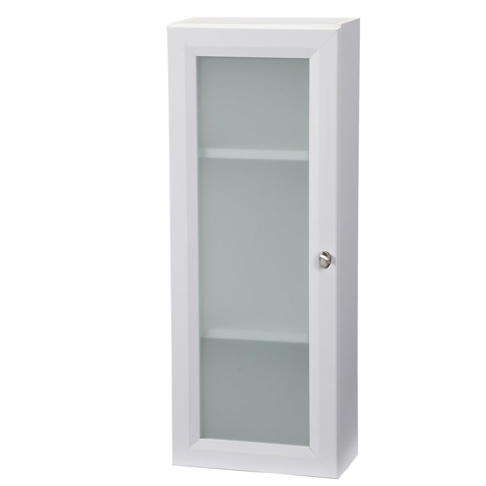 Glacier Bay Modular 12 In W X 31 In H X 6 In D Bathroom Storage Wall Cabinet In White with regard to measurements 1000 X 1000