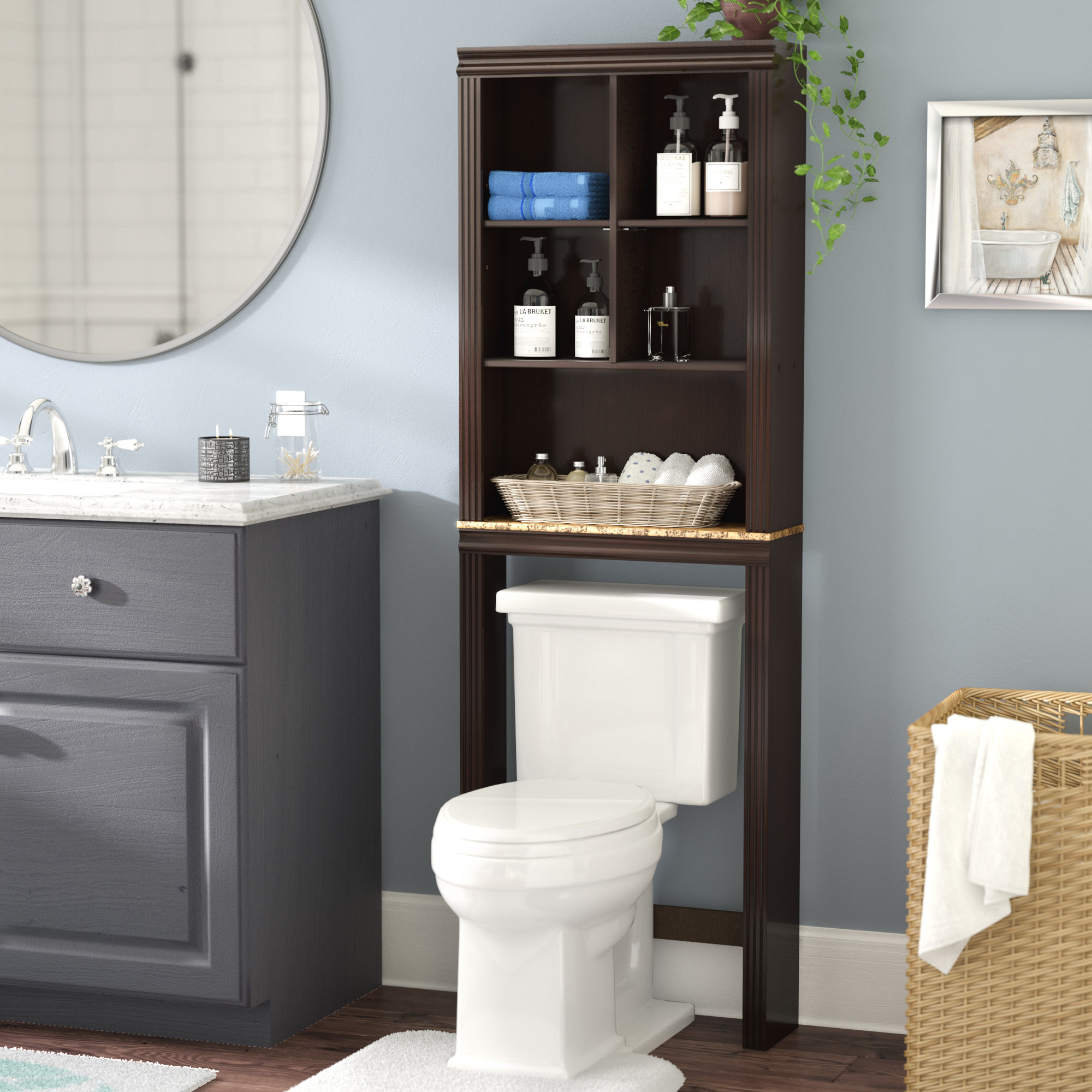 Milledgeville 233 W X 6858 H Over The Toilet Storage throughout sizing 2000 X 2000