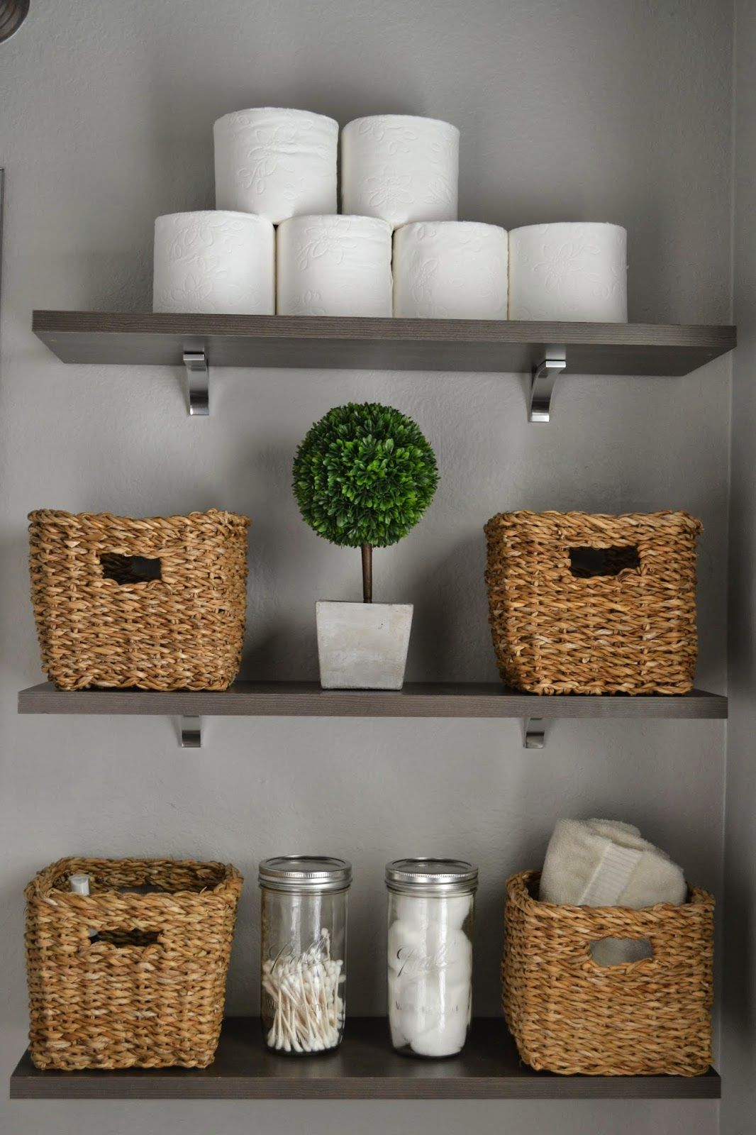Take Toilet Paper Out Of The Plastic And Stack Them Baskets in proportions 1066 X 1600