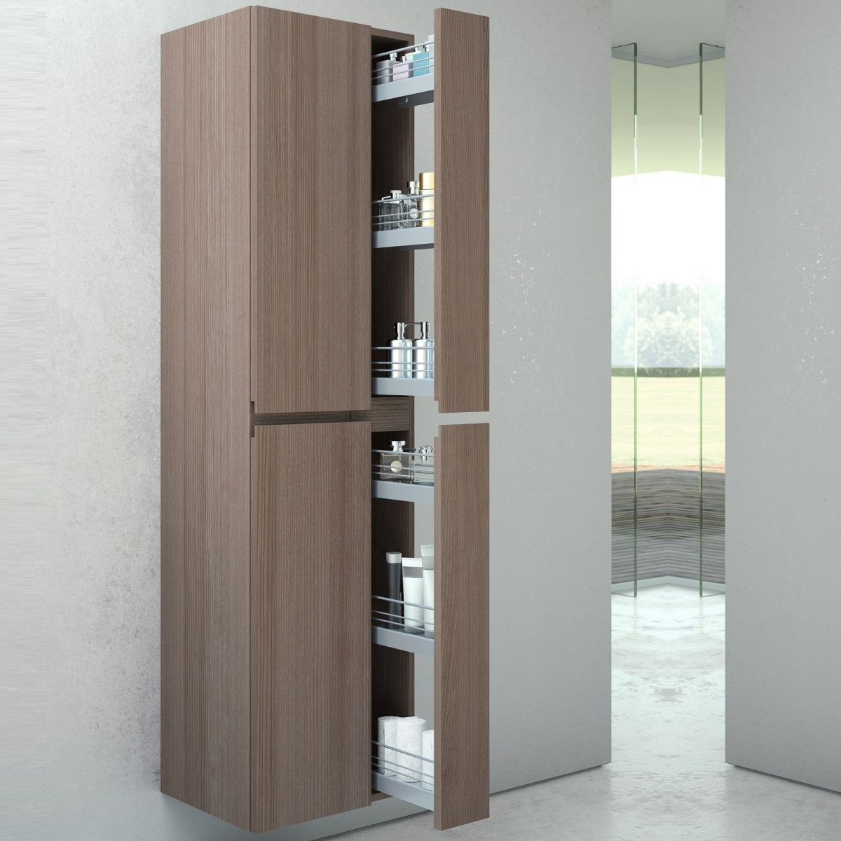 Vitra Memoria Tall Cabinet With Pull Out Storage inside sizing 1200 X 1200
