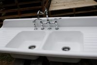 1940 Cast Iron Farmhouse Sink 66 X 24 Double Basin Double Drain with proportions 1280 X 853