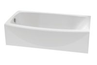 American Standard Ovation 5 Ft Left Hand Drain Bathtub In Arctic throughout dimensions 1000 X 1000