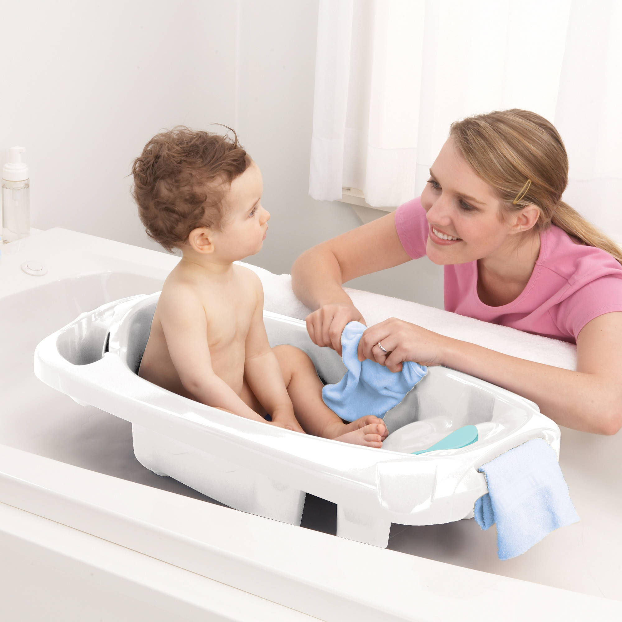 Ba Bath Safety 1st Newborn To Toddler Bath Tub White Slide Guard inside size 2000 X 2000