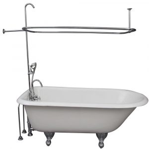 Barclay Products 5 Ft Cast Iron Ball And Claw Feet Roll Top Tub In intended for size 1000 X 1000