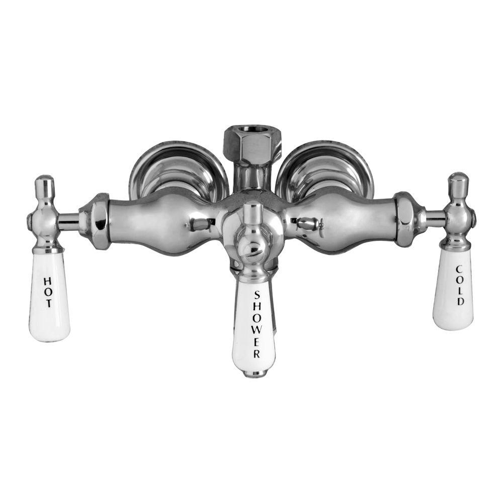 Barclay Products Porcelain Lever 3 Handle Claw Foot Tub Faucet With intended for size 1000 X 1000