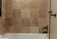 Bathroom Good Looking Brown Tiled Bath Surround For Small for dimensions 800 X 1425