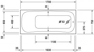 Bathtub Size Gallons Bathtub Ideas with size 1705 X 955