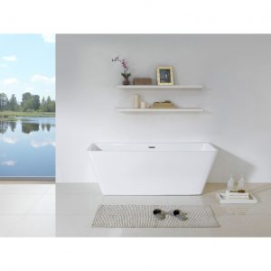 Bellagio 58 Inch X 28 Inch White Rectangle Soaking Bathtub Free with regard to proportions 1670 X 1670