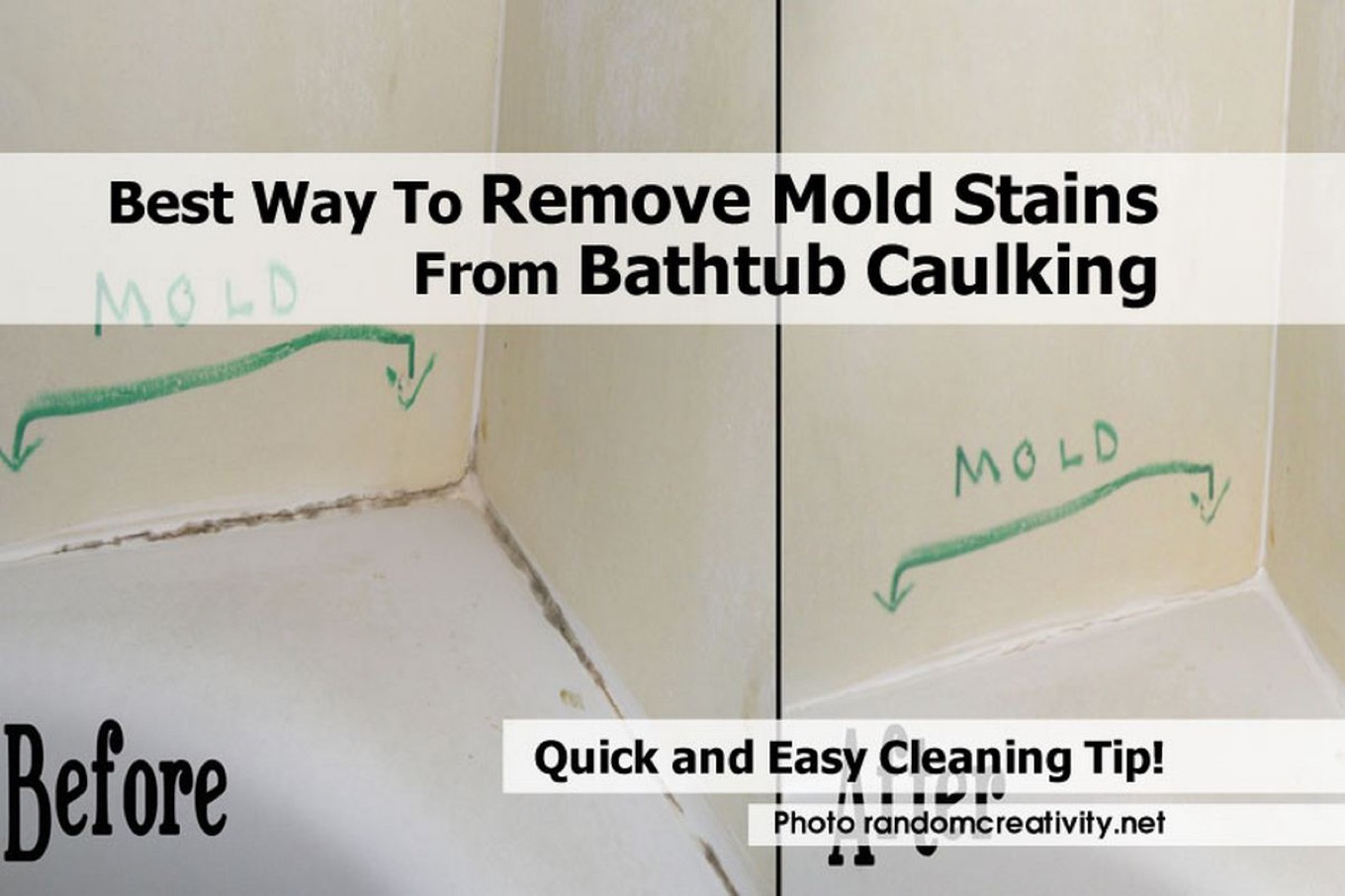Best Way To Remove Mold Stains From Bathtub Caulking regarding dimensions 1360 X 906