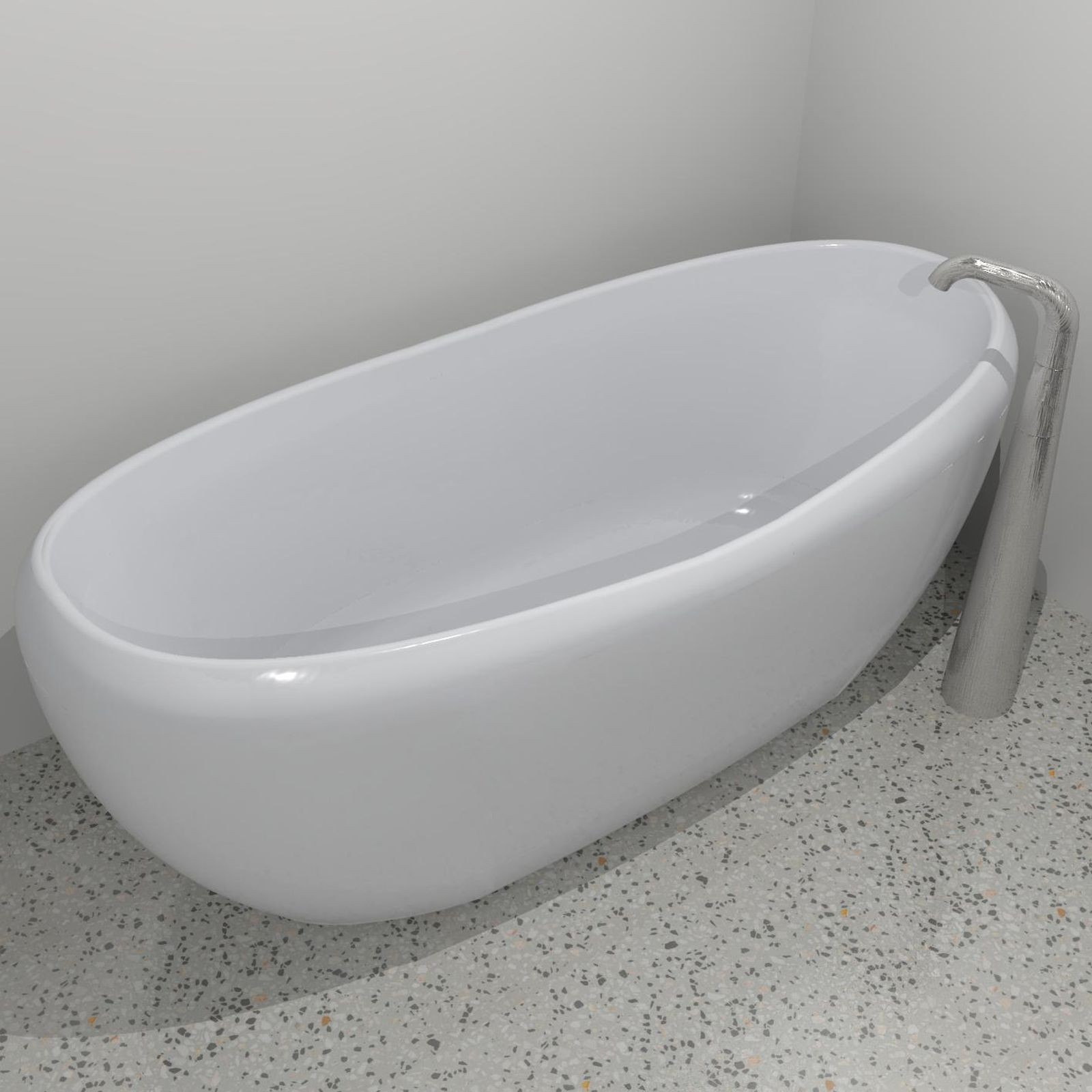 Caroma Pearl 1750 Freestanding Bath Design Content with proportions 1600 X 1600