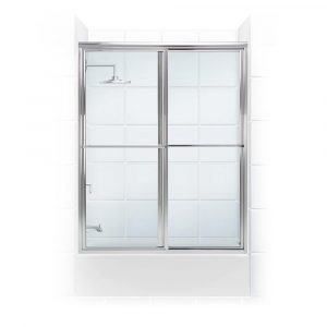 Coastal Shower Doors Newport Series 56 In X 55 In Framed Sliding intended for proportions 1000 X 1000