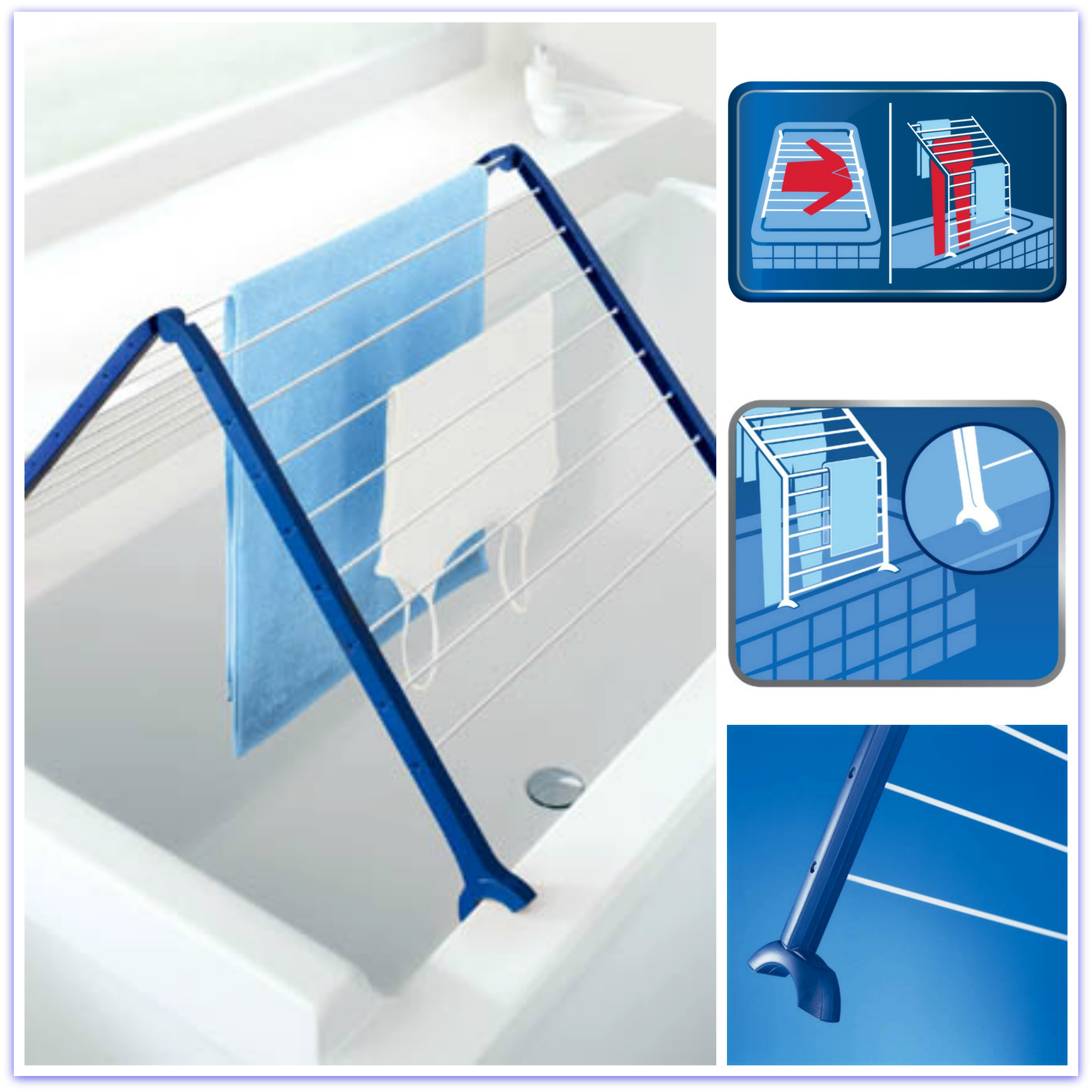 Compact Bathtub Drying Rack Laundry Shoppe inside measurements 2052 X 2052