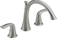 Delta Lahara 2 Handle Deck Mount Roman Tub Faucet Trim Kit Only In within dimensions 1000 X 1000
