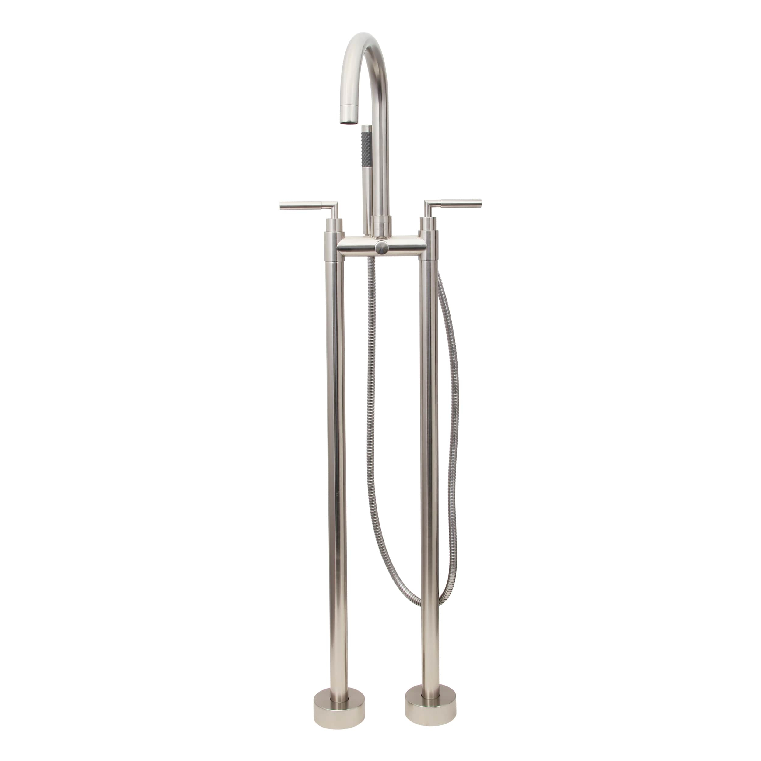 Dyconn Sleek Free Standing Bathtub Filler Faucet With Hand Shower for sizing 2500 X 2500