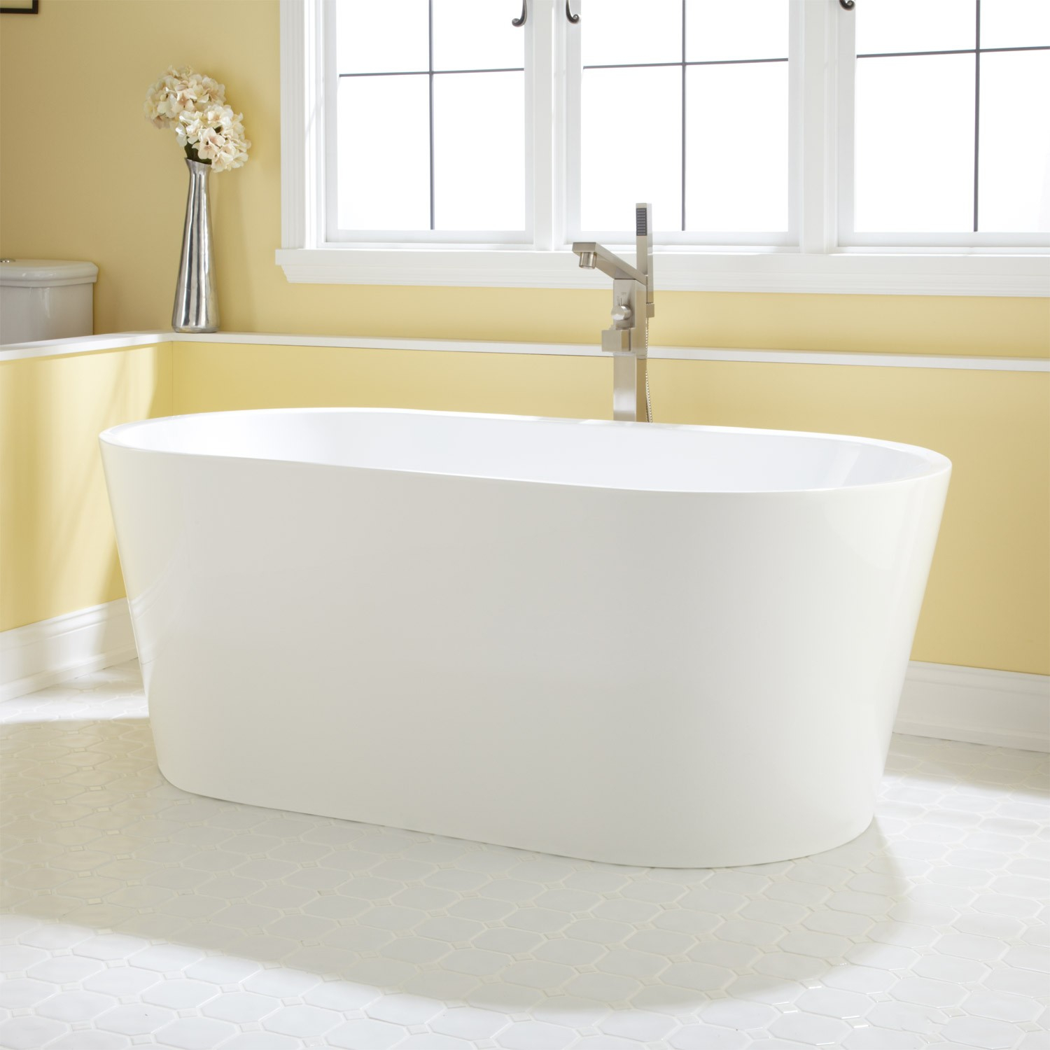 Eden Acrylic Freestanding Tub Bathroom with regard to proportions 1500 X 1500