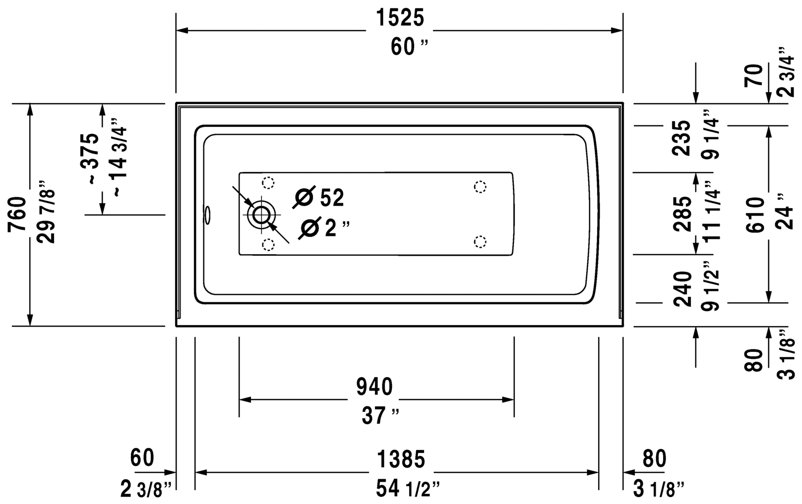 Bathtub Rough In Dimensions Bathtub Ideas