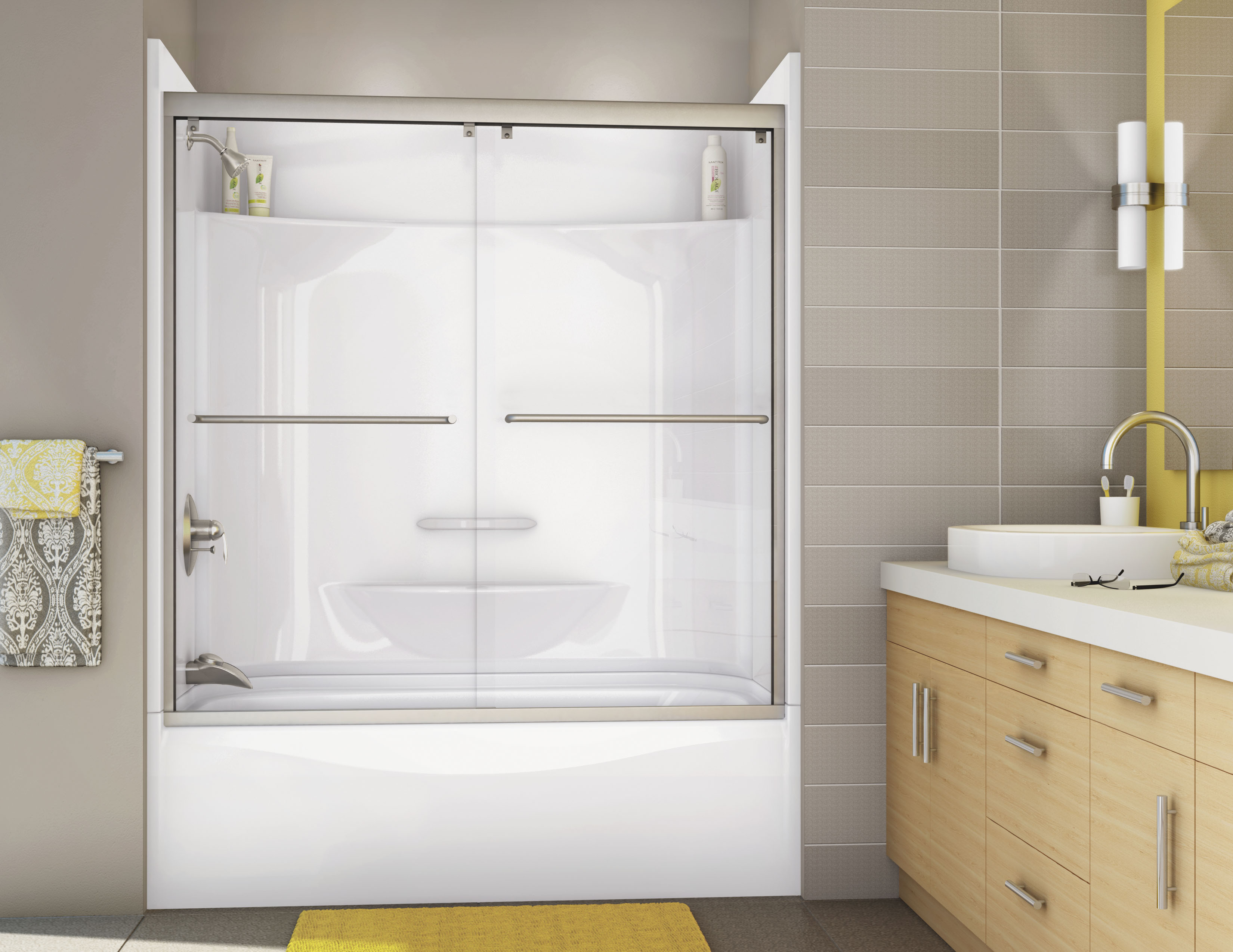 Exquisite Ideas 2 Piece Tub Shower Chic And Creative Kdts 3060 regarding measurements 3300 X 2550