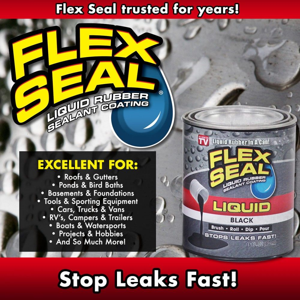 Flex Seal Liquid Rubber Sealant Coating Use Clear Color To Seal for proportions 1000 X 1000