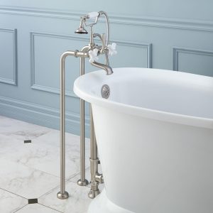 Freestanding Telephone Tub Faucet Supplies And Drain Porcelain for sizing 1500 X 1500