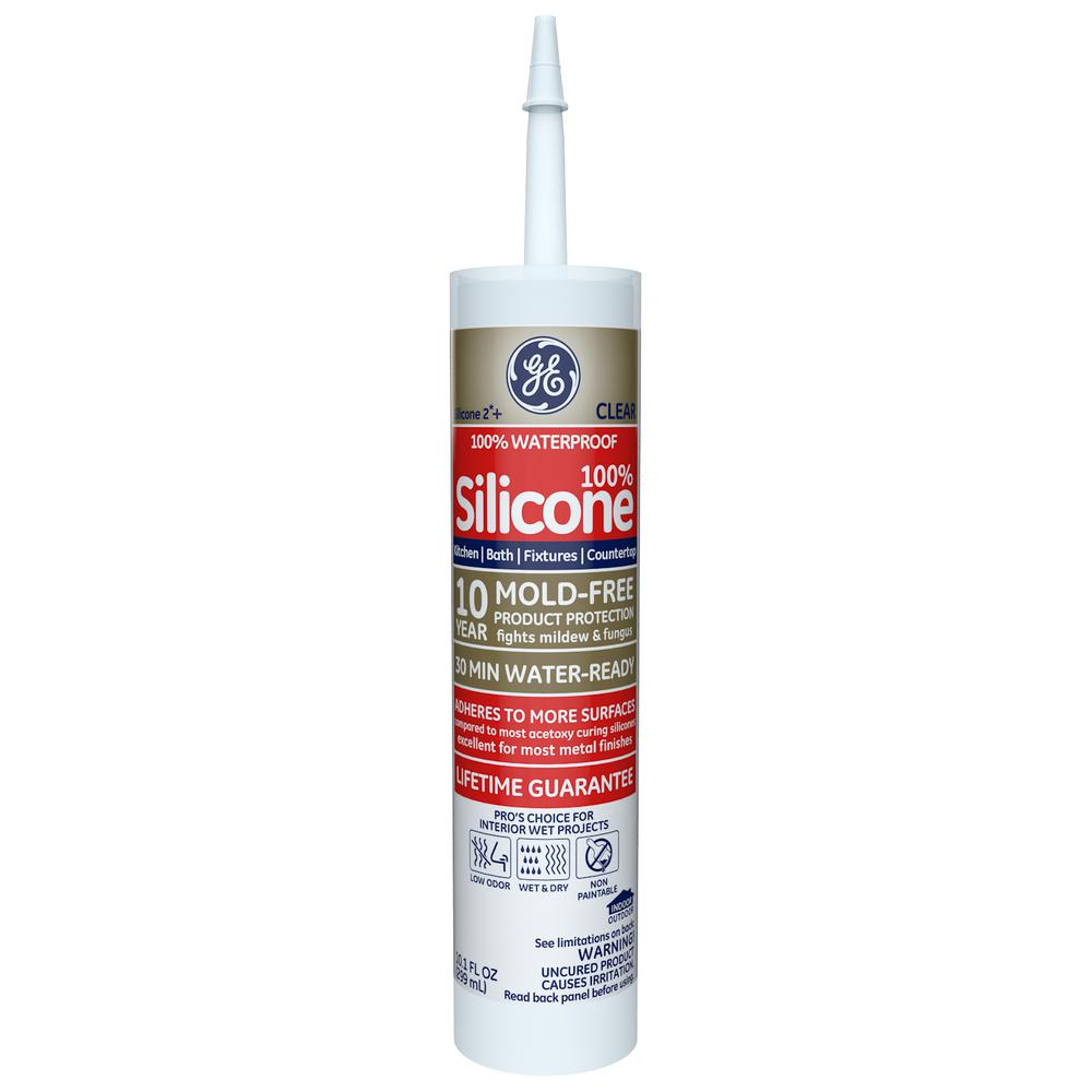 Ge Silicone Ii 101 Oz Clear Kitchen And Bath Caulk Ge5040 12c with size 1000 X 1000