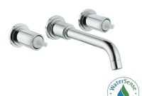 Grohe Atrio 2 Handle Wall Mount Bathroom Faucet In Starlight Chrome inside sizing 1000 X 1000