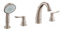 Grohe Parkfield Deck Mounted Roman Tub Faucet With Handshower throughout size 3940 X 2705