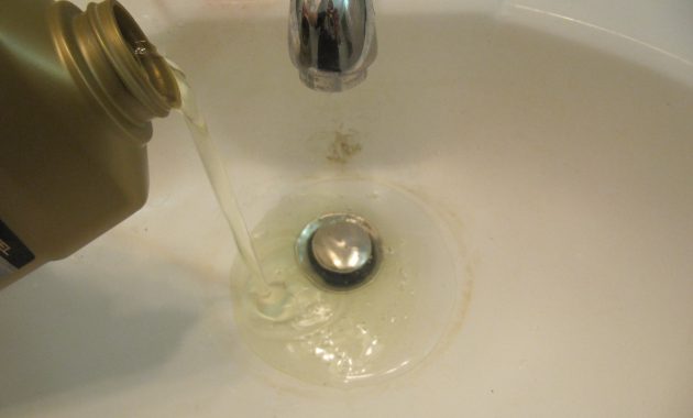 drano in bathroom sink overflow drain