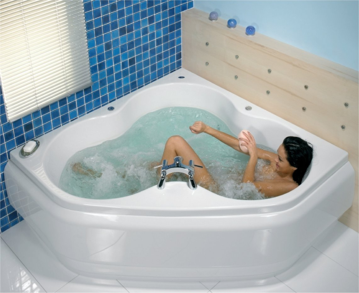 Угловые акриловые ванны Jacuzzi Whirlpool Bath