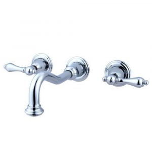 Kingston Brass 3 Hole 2 Handle Wall Mount Vessel Bathroom Faucet In regarding measurements 1000 X 1000