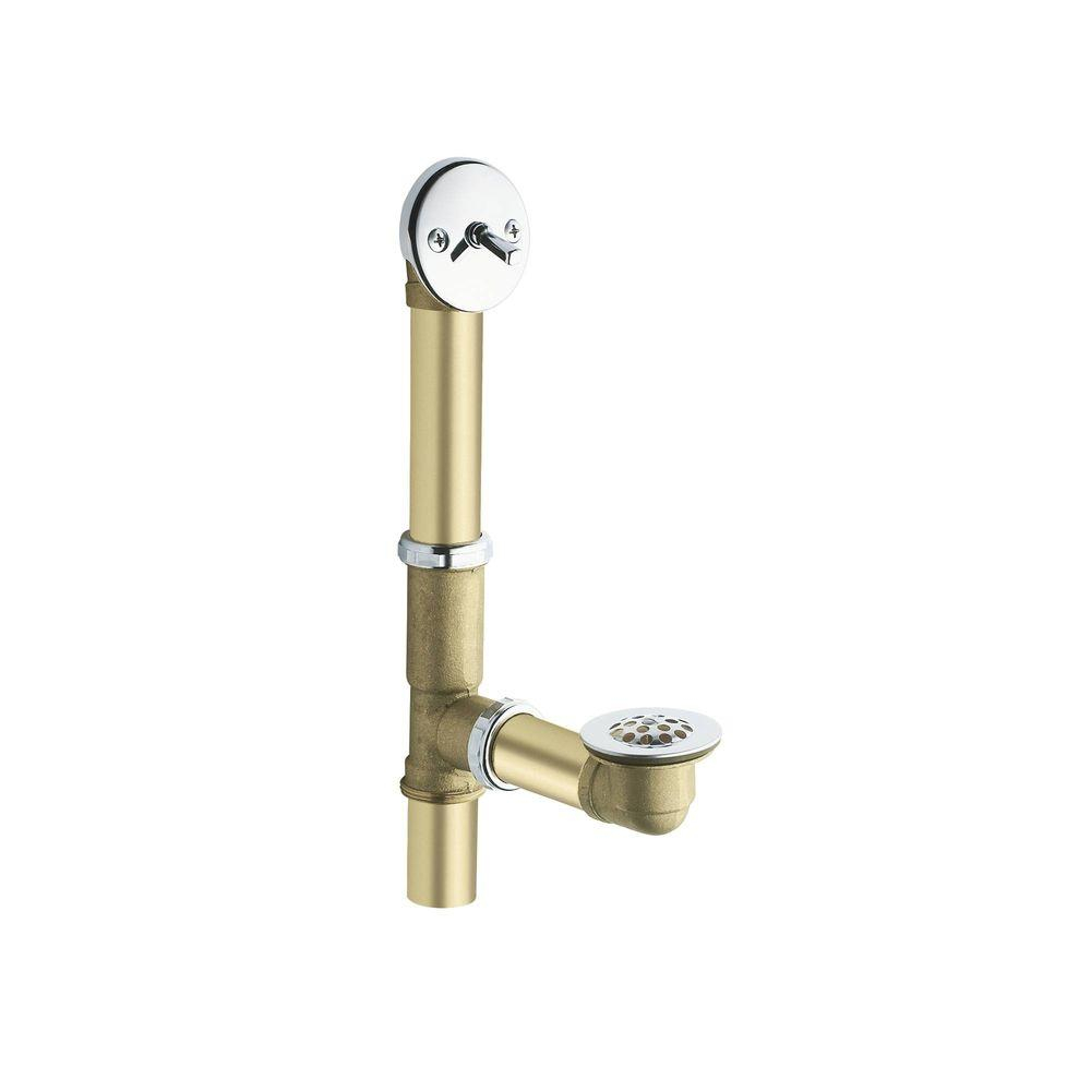Moen Brass Trip Lever Tub Drain Assembly In Chrome 90410 The Home in size 1000 X 1000