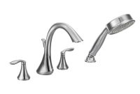 Moen Eva 2 Handle Deck Mount Roman Tub Faucet Trim Kit With with regard to sizing 1000 X 1000