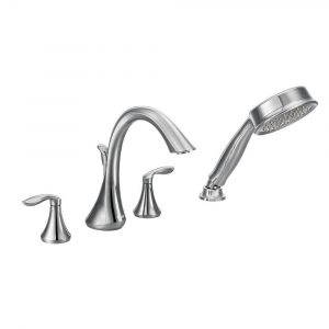 Moen Eva 2 Handle Deck Mount Roman Tub Faucet Trim Kit With with regard to sizing 1000 X 1000