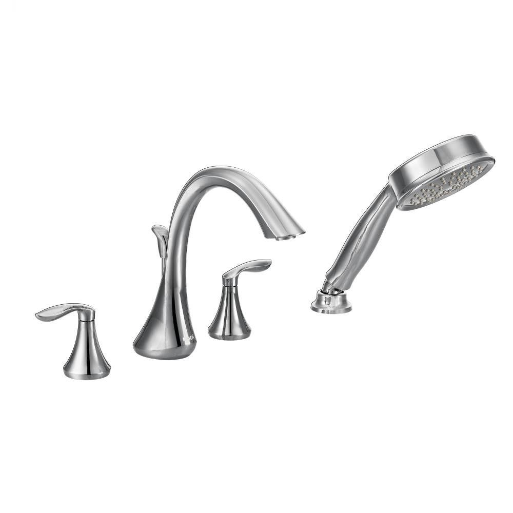 Moen Eva 2 Handle Deck Mount Roman Tub Faucet Trim Kit With with regard to sizing 1000 X 1000