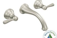 Moen Kingsley Wall Mount 2 Handle Low Arc Bathroom Faucet Trim Kit within sizing 1000 X 1000