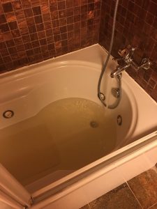 Nasty Brown Poo Water Coming Out Of The Faucet In The Broke Water intended for size 987 X 1317