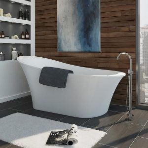 Ove Decors Rachel 70 In Gloss White Acrylic Freestanding Bathtub inside sizing 900 X 900