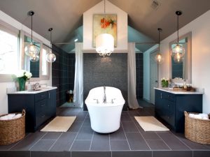 Pendant Light Over Bathtub Bathroom Ideas throughout sizing 1442 X 1080