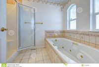 Refreshing Bathroom Interior With Tile Wall Trim Stock Image Image with measurements 1300 X 957