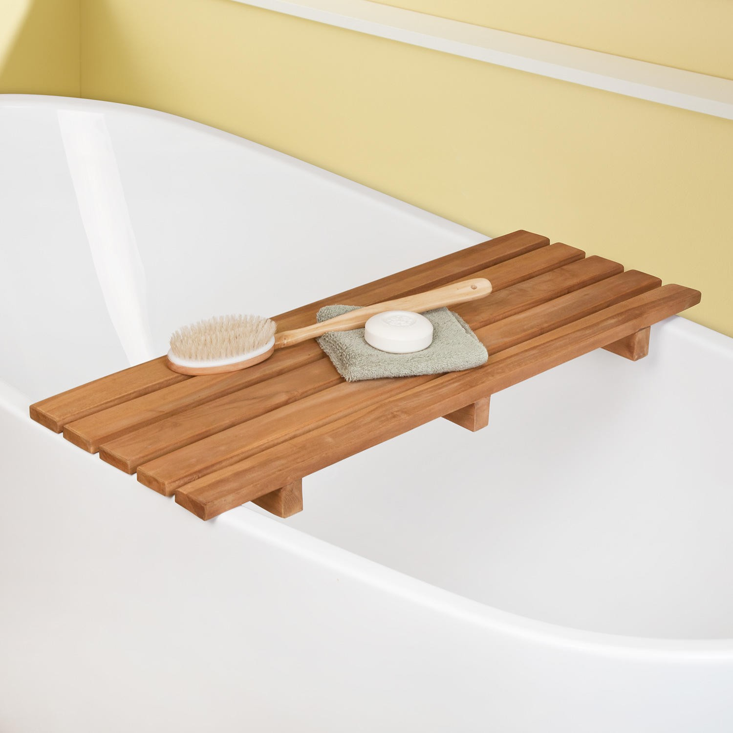 Teak Bathtub Shelf Bathroom intended for sizing 1500 X 1500