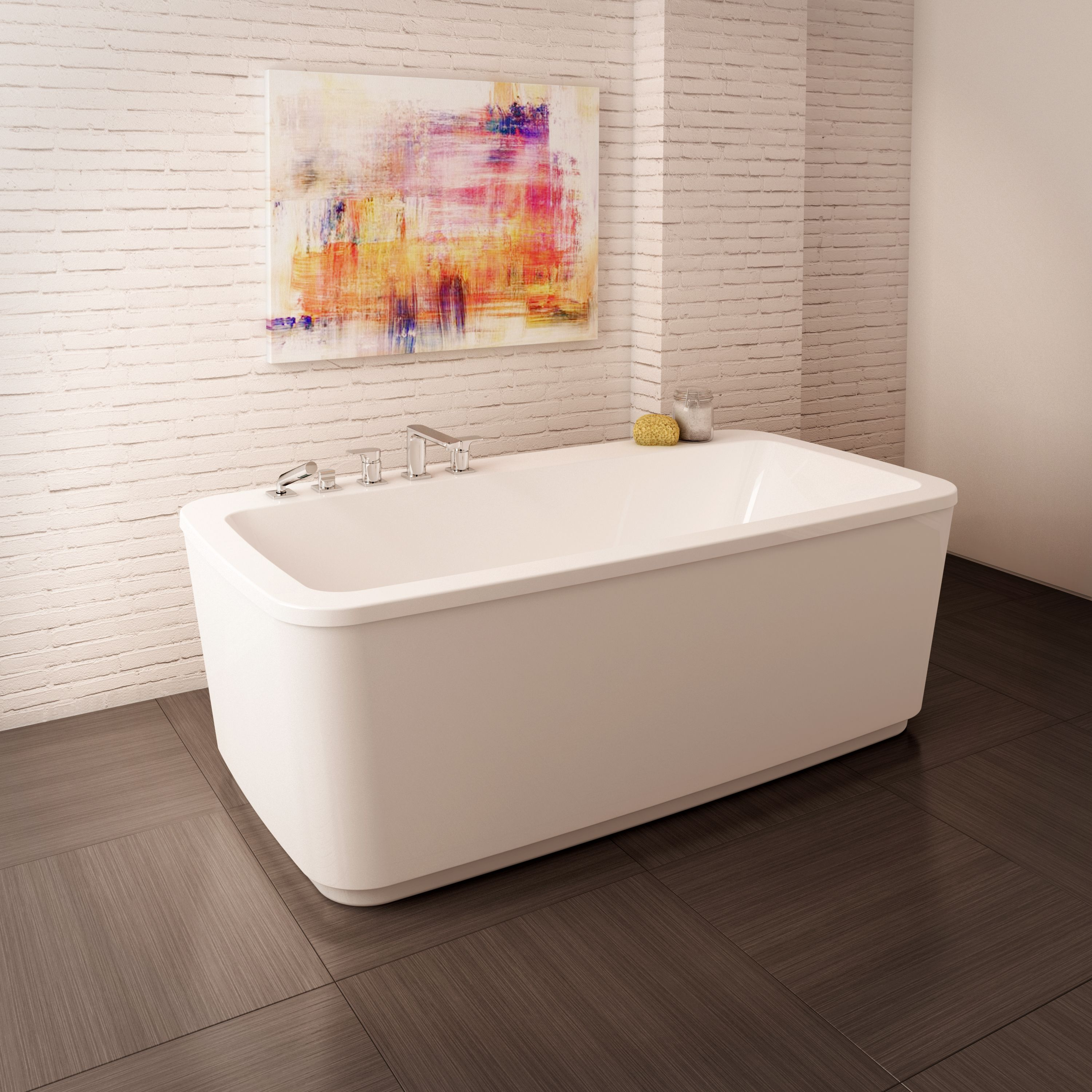 The Inova 66 X 34 Acrylic Freestanding Bathtub Features Soft regarding dimensions 3000 X 3000