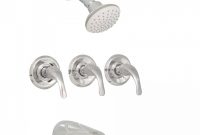 Three Handle Bathtub Shower Faucet Set Bathroom Ideas throughout proportions 1080 X 1080