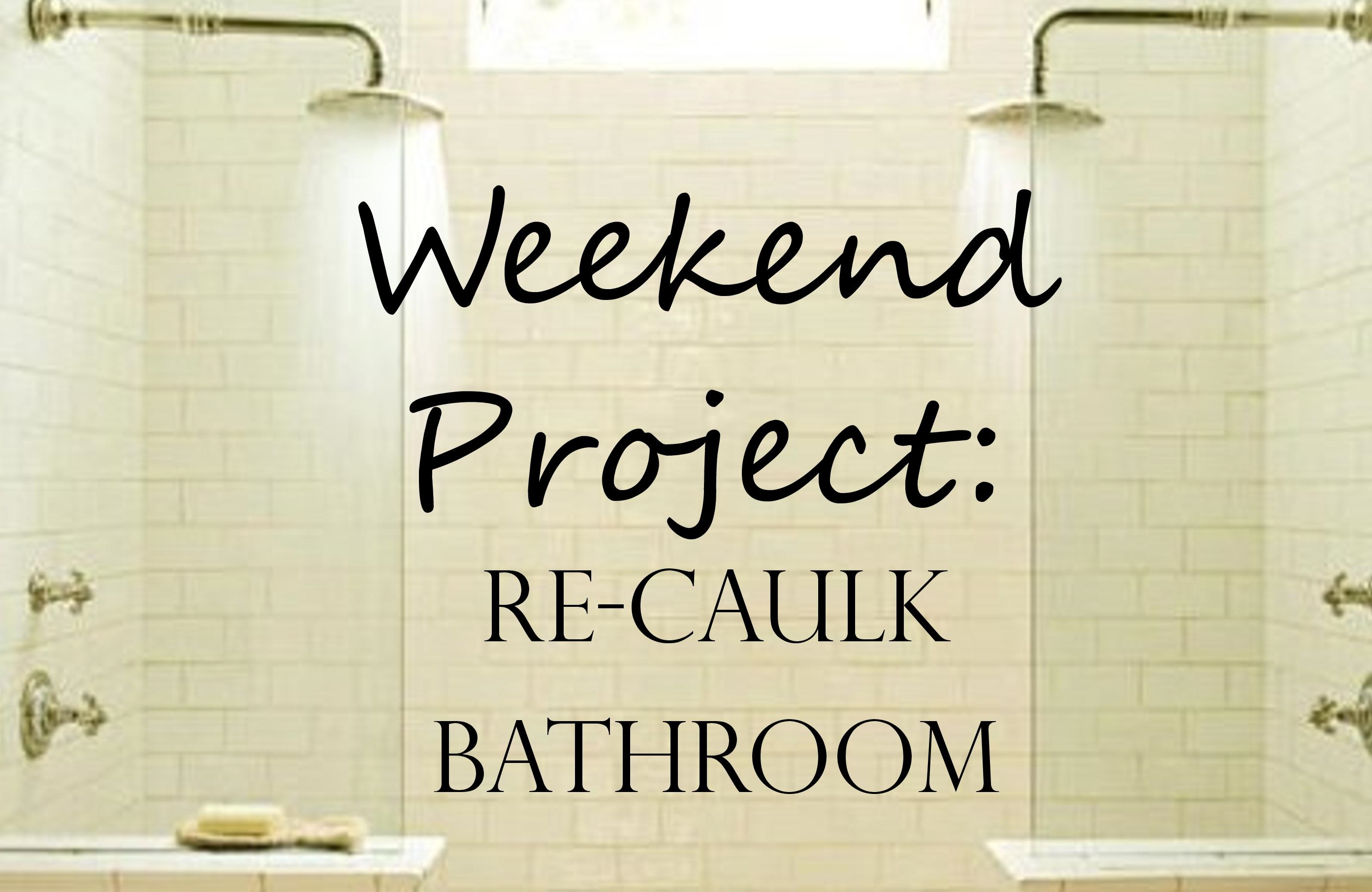 Weekend Project Re Caulk Your Bathroom with regard to size 2787 X 1811