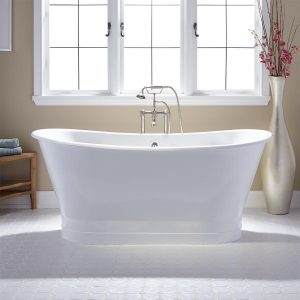 White Cast Iron Tub Signature Hardware inside size 1500 X 1500