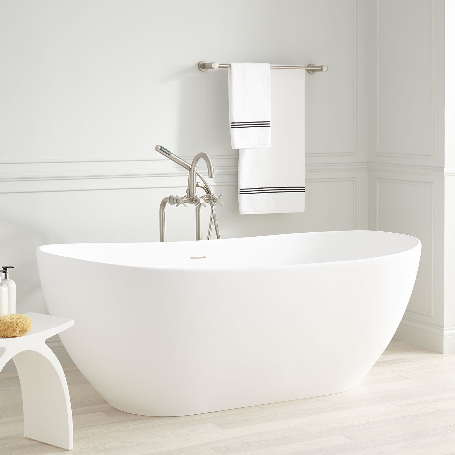 Winifred Resin Freestanding Tub Bathroom throughout sizing 1500 X 1500