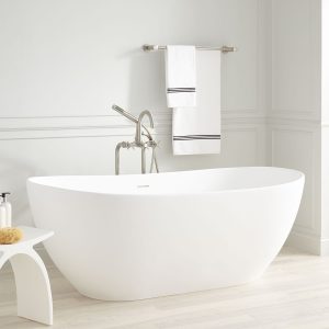 Winifred Resin Freestanding Tub Bathroom with measurements 1500 X 1500