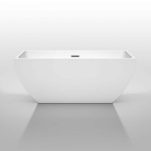 Wyndham Collection Rachel 59 Inch Freestanding Bathtub In White With with regard to size 1000 X 1000