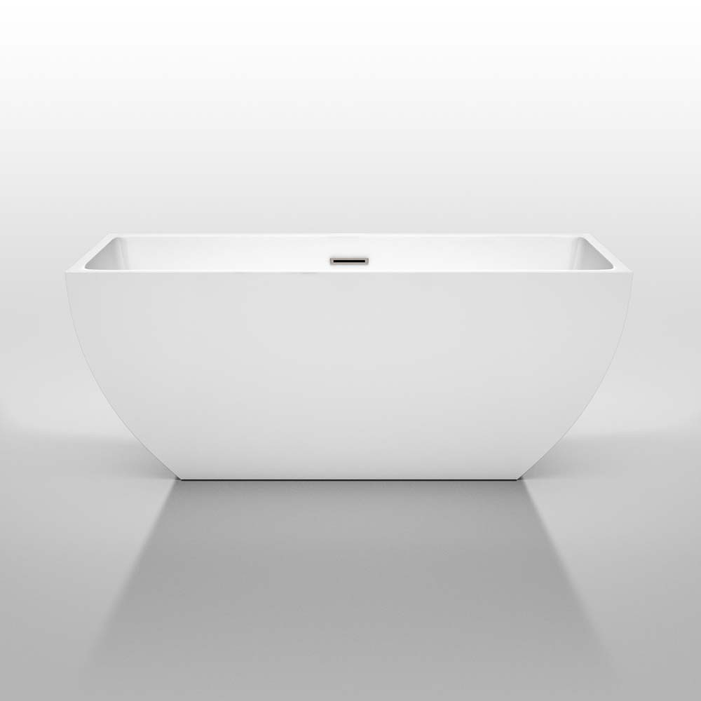 Wyndham Collection Rachel 59 Inch Freestanding Bathtub In White With with regard to size 1000 X 1000